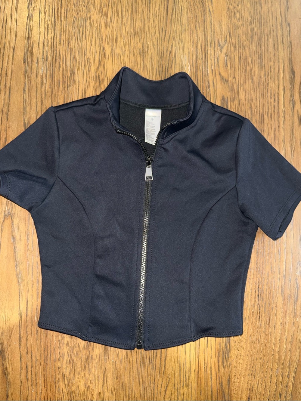 Good American Black Athletic Top